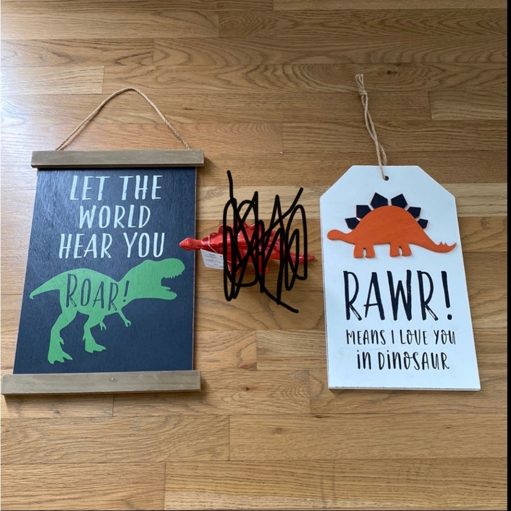 NWT Hobby Lobby Kids Dinosaur Decor